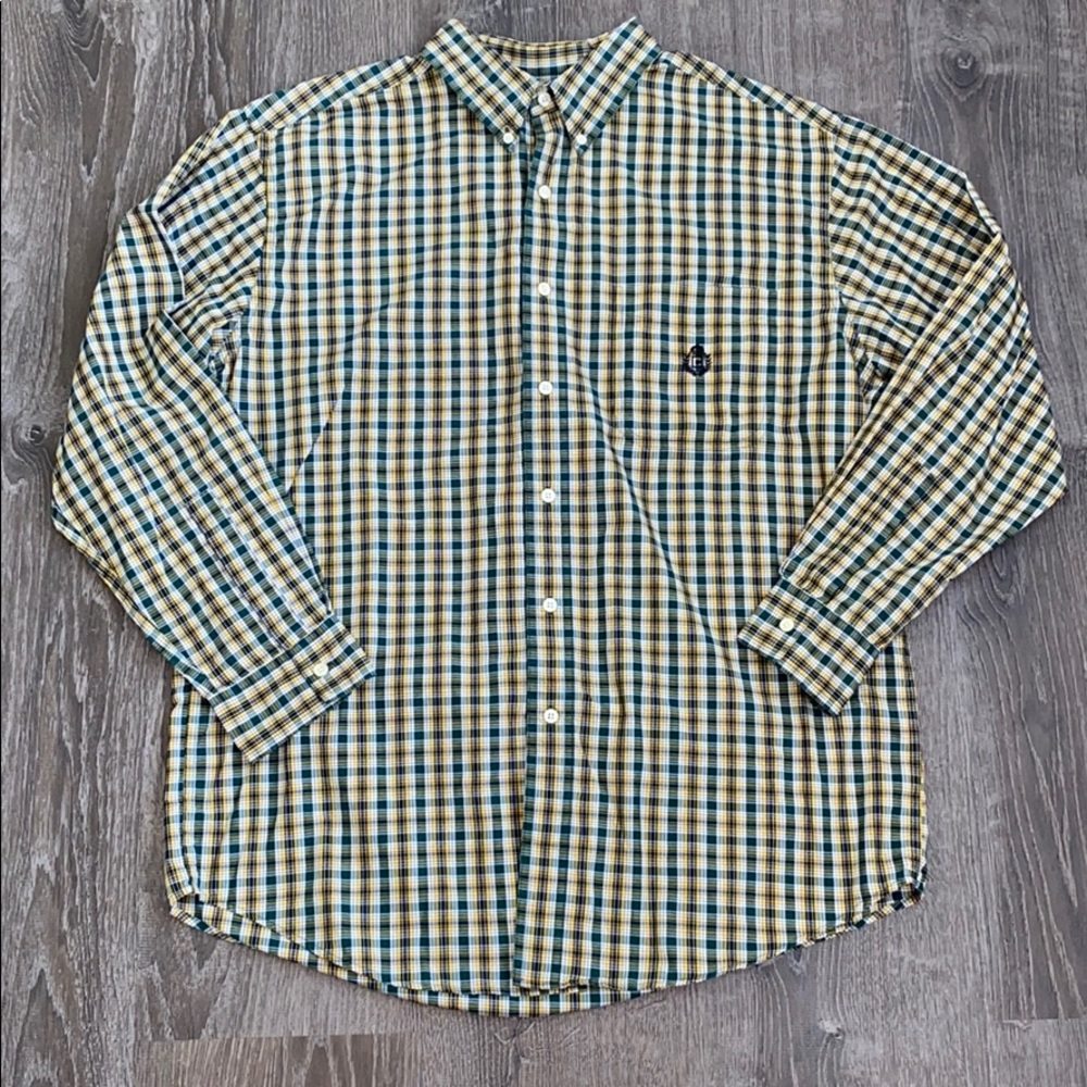 Chaps Casual Dress Button Down Shirt Sz. L